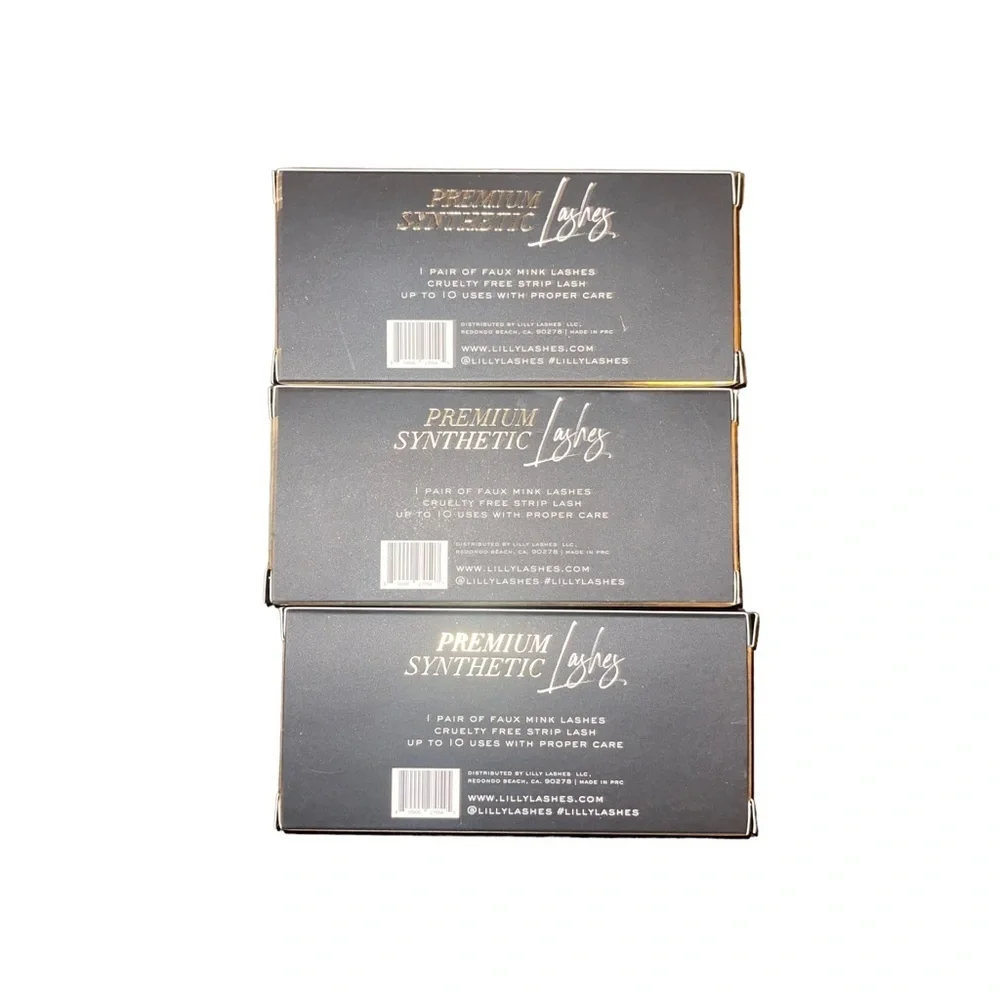 BUNDLE LILLY LASHES Premium Synthetic Faux Mink Lash (3 Pairs) NWT